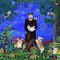 St. Francis with Corgi Pet Portrait